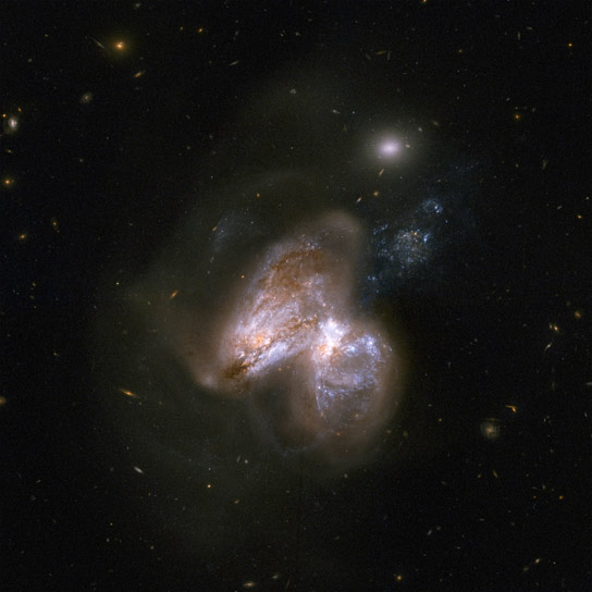 NAS Views Colliding Galaxies Arp 299