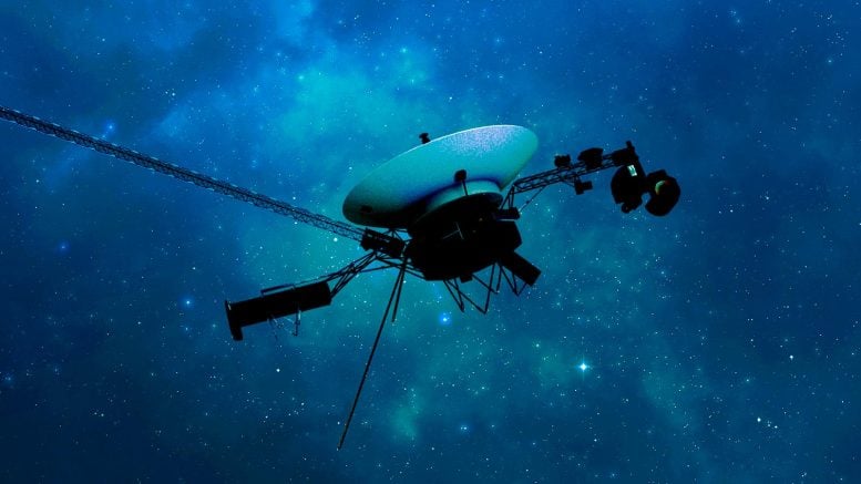NASA Voyager 1 Spacecraft Traveling Through Interstellar Space