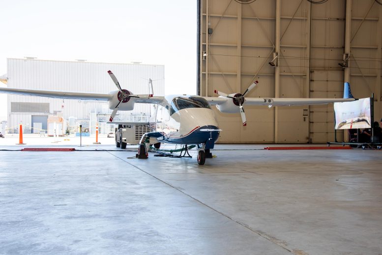 NASA X-57 Maxwell in Hangar