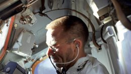 NASA Astronaut Walter Cunningham Writes With Fisher Space Pen