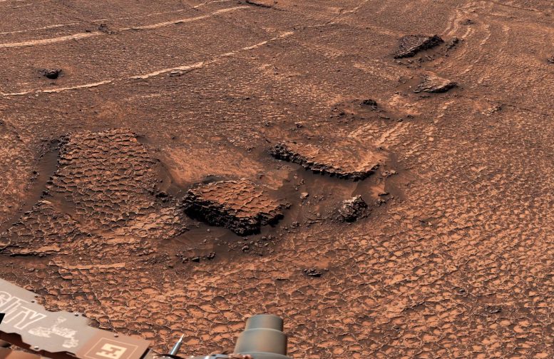 NASA’s Curiosity Mars Rover Honeycomb Textures