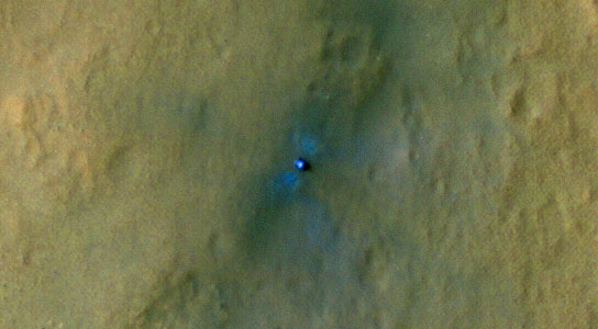 NASA's Curiosity rover on the surface of Mars