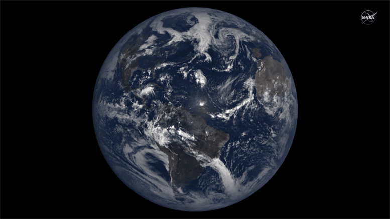 NASA's Earth Polychromatic Imaging Camera (EPIC) Tracked the Path of the Total Solar Eclipse