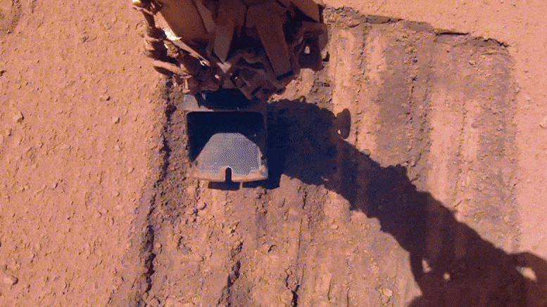 Die Insight-Sonde der NASA nutzt den Sand des Mars, um sich selbst einen Schub zu geben