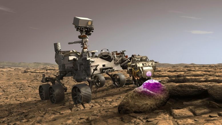 NASA Bertekun di Mars Rover menggunakan PIXL