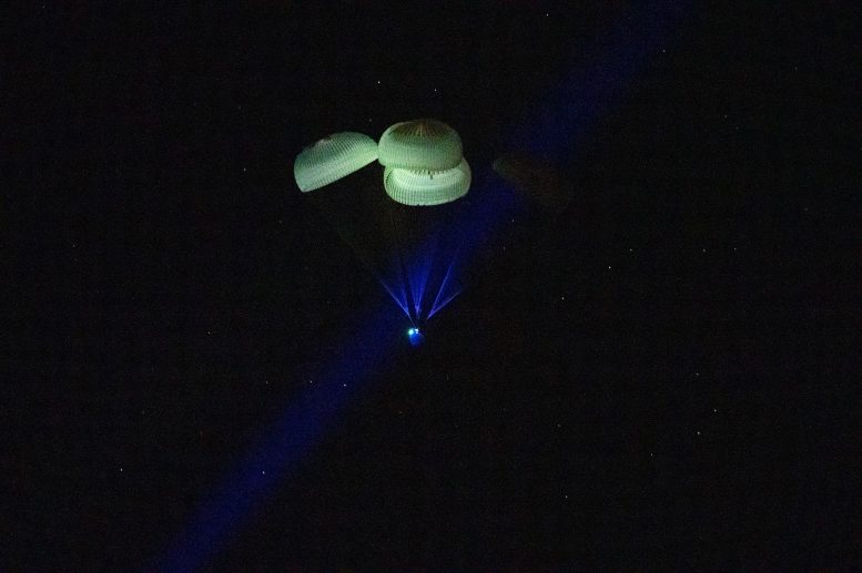NASA’s SpaceX Crew-5 Parachutes