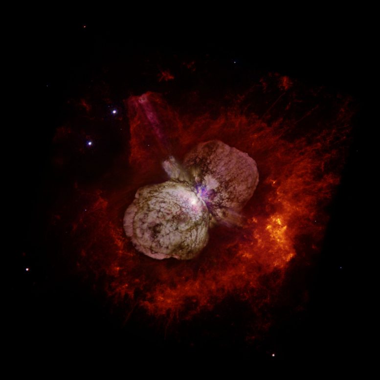 NASA's Spitzer, Hubble Find "Twins" of Superstar Eta Carinae