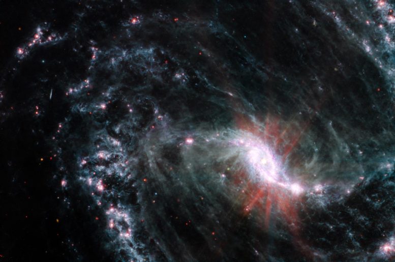 NGC 1365 (Webb MIRI Image)