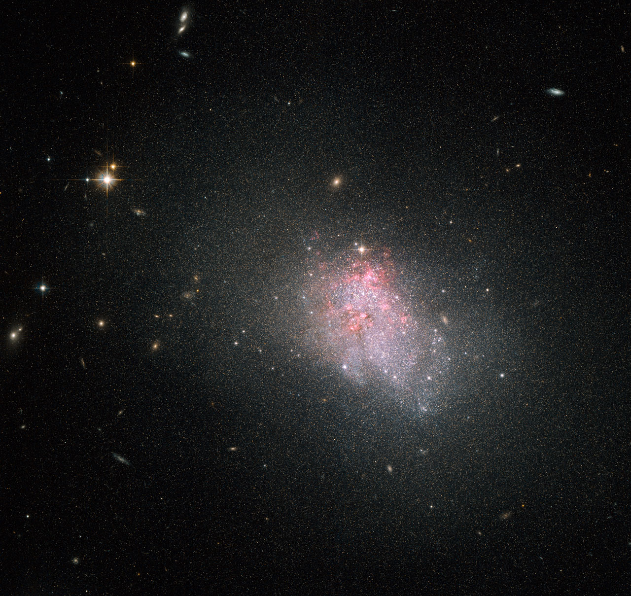 Hubble Views a Starburst Galaxy Hard at Work