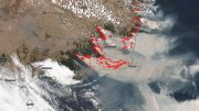 NOAA NASA Satellite Image Australia Fire