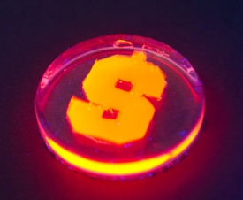 Nanorods created with firefly enzymes glow orange