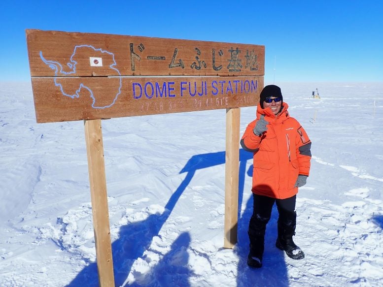 Naoyuki Kurita at Dome Fuji Station East Antarctica