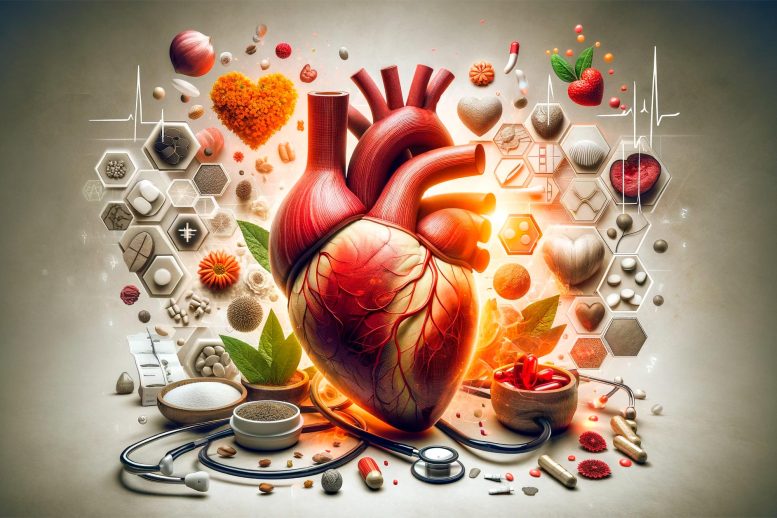 Natural Remedies Heart Health Concept Art