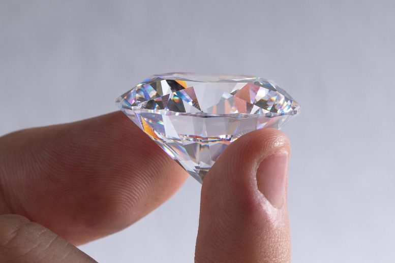 Natural Round Cut Diamond Close