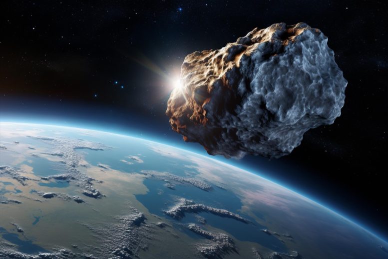 Near Earth Asteroid Art Concept
