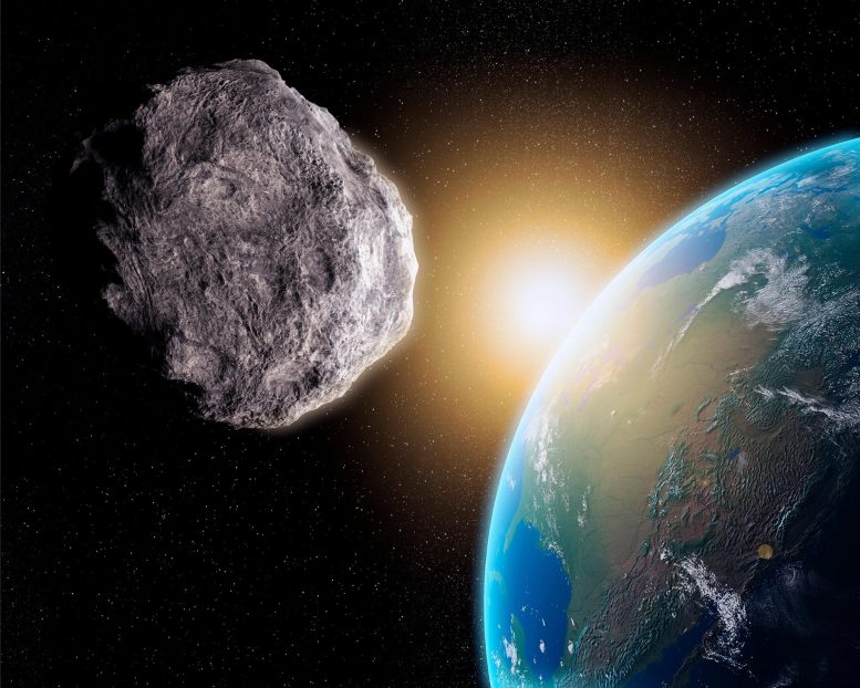 Near Earth Asteroid Illustration