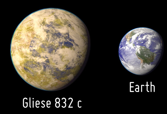 Nearby Super Earth Gliese 832c