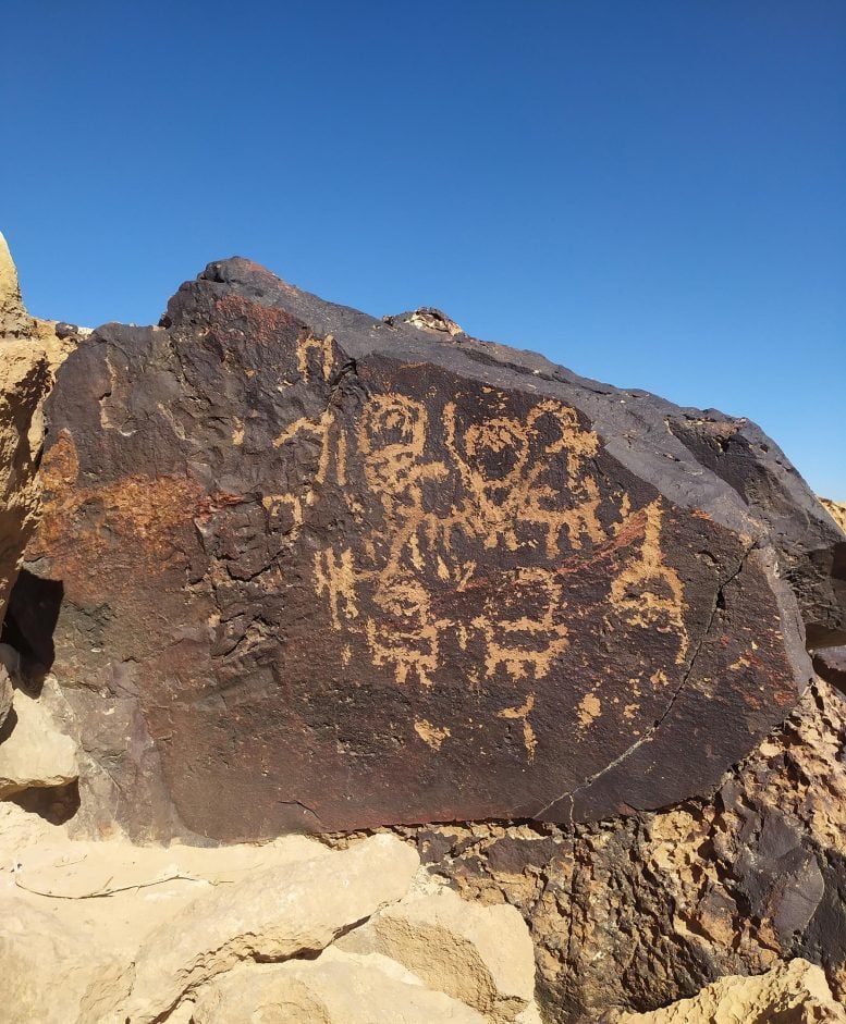 Negev Petroglyphs Showing Abstract Forms