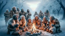 Neolithic People Cold Concept