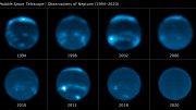 Neptune Cloud Cover Over Three Decades
