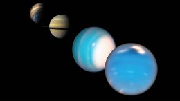 Neptune, Uranus, Saturn and Jupiter