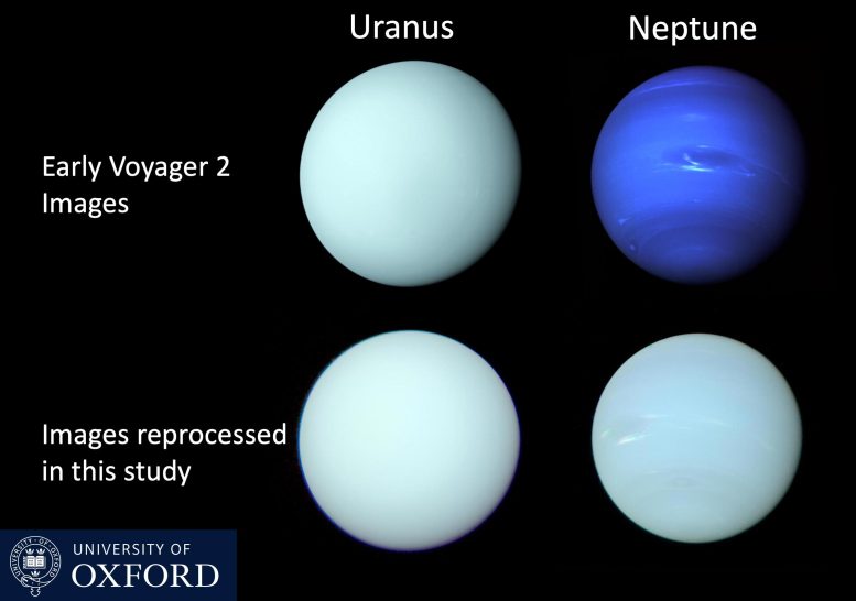 Colors of Neptune and Uranus