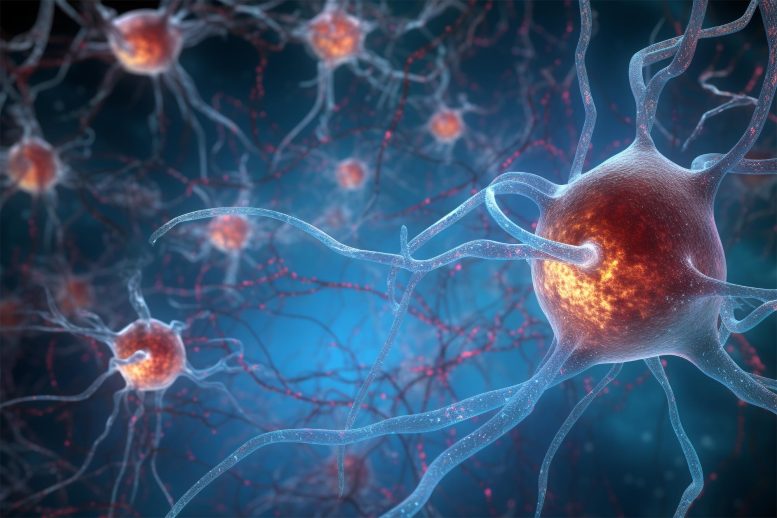 Neurons Alzheimer's Disease Concept Art