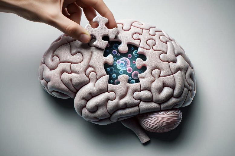 Neuroscience Brain Diagram Art Illustration