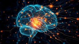 Neuroscience Brain Signals Dopamine Boost Art Concept