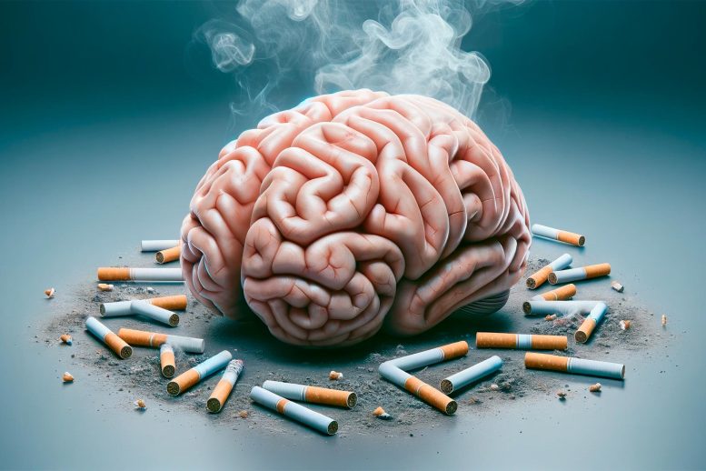 Neuroscience Brain Smoking Art