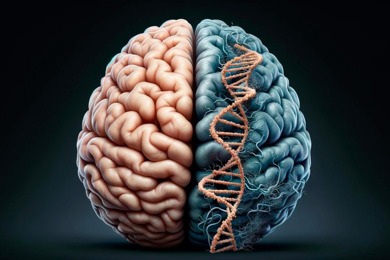 Neuroscience Genetic Brain Disease Concept Art