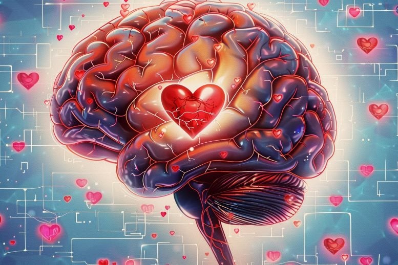 Neuroscience Heart Love Brain Concept Art