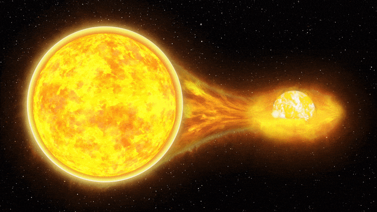 Neutron Star Feeds off Companion Star