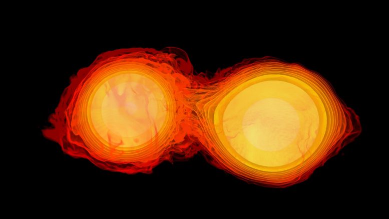 Neutron Stars Colliding
