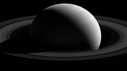 New Cassini Image of Tethys and Saturn
