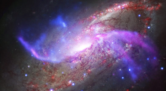 New Composite Image of Spiral Galaxy NGC 4258