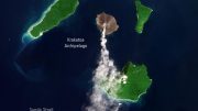 New Eruption at Krakatoa Volcano