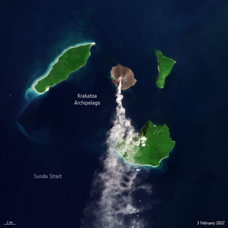 New Eruption at Krakatoa Volcano