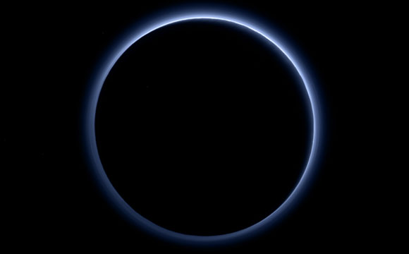New Horizons Finds Blue Skies and Water Ice on Pluto