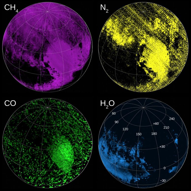 New Horizons Pluto Composition Maps