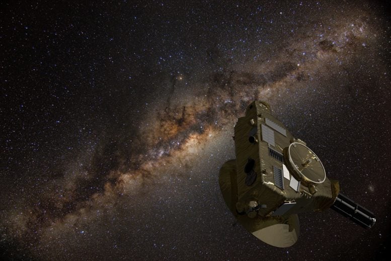 New Horizons Spacecraft Against the Backdrop of Deep Space