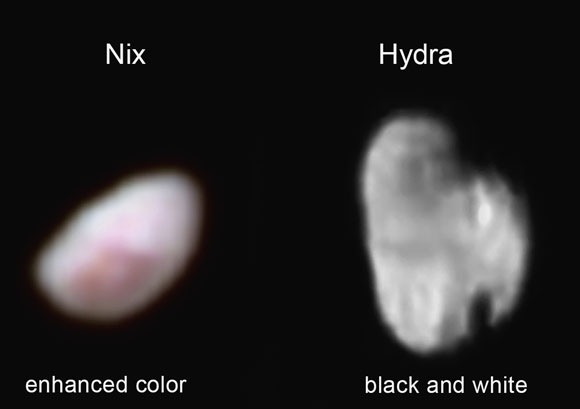 New Horizons Views Pluto's Smaller Moons Hydra and Nix