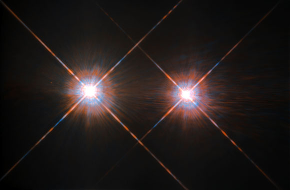 New Hubble Image of Alpha Centauri A and B