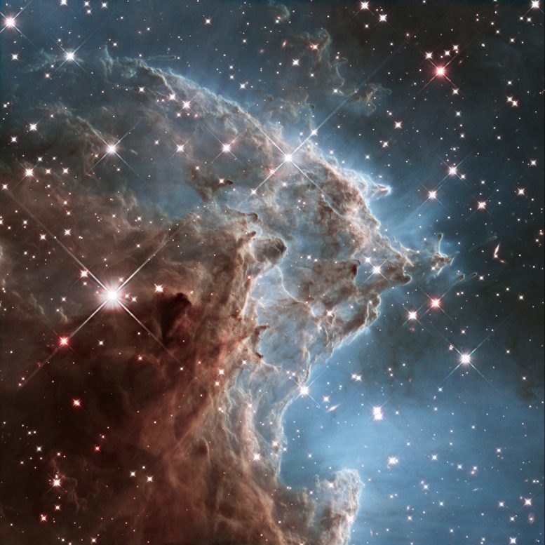 New Hubble Image of Part of NGC 2174