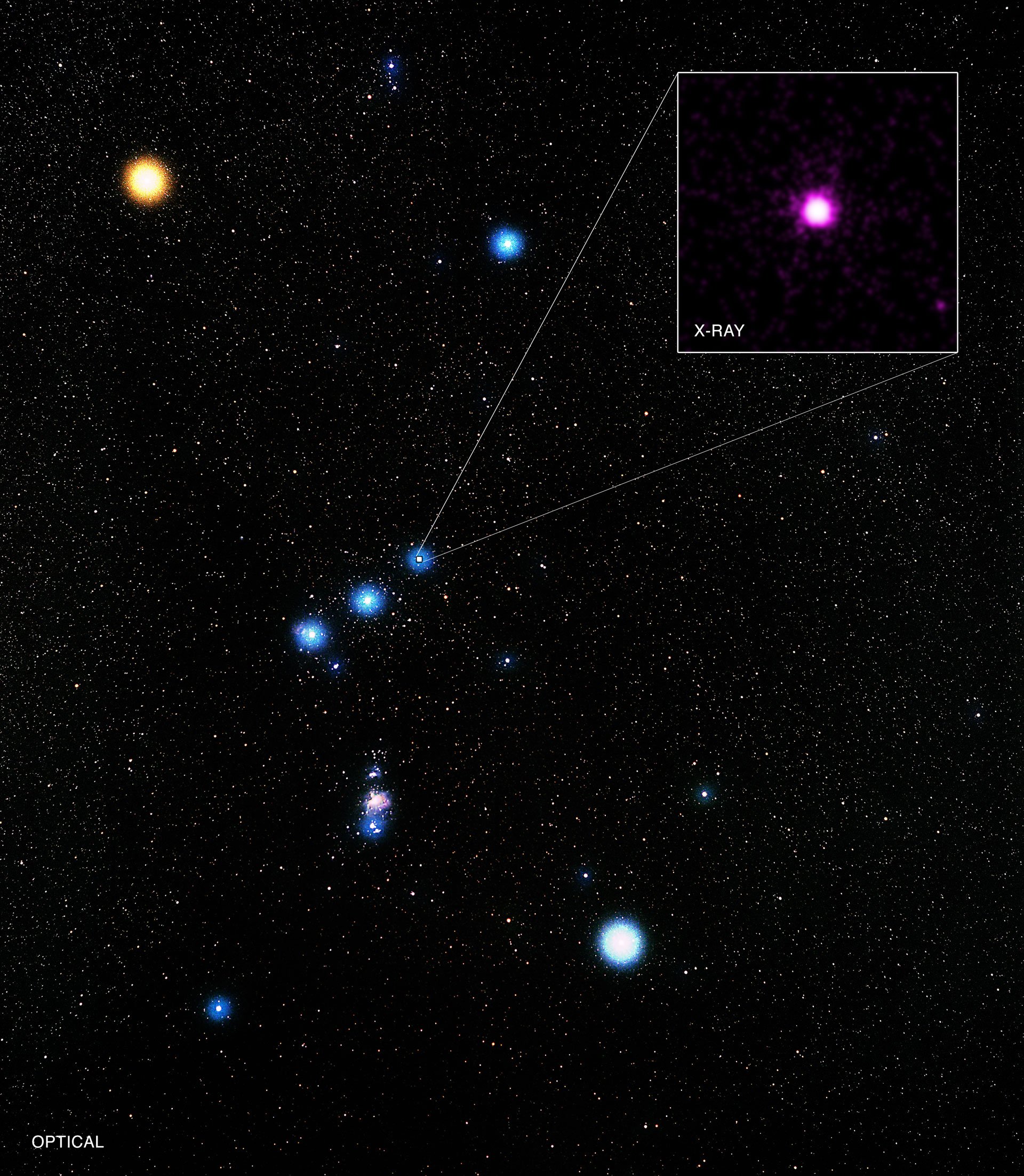 More Than Meets The Eye Chandra Takes A Closer Look At Delta Orionis In Orion S Belt