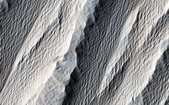 New Image of Wind Carved Rock on Mars