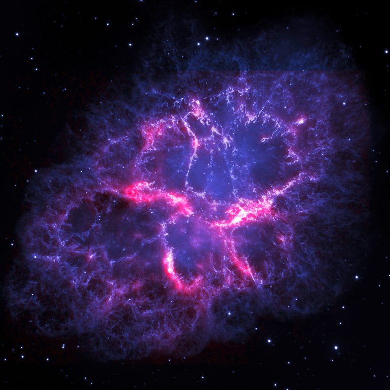 New Image of the Crab Nebula as Seen by Herschel and Hubble