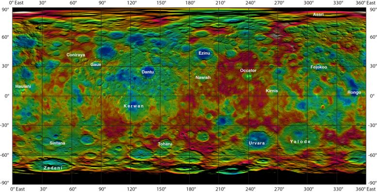 New Map of Dwarf Planet Ceres