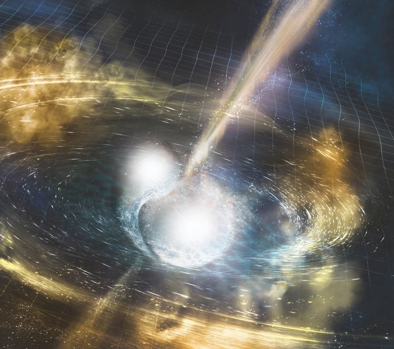 Pengamatan baru tentang tabrakan bintang neutron menantang beberapa teori yang ada