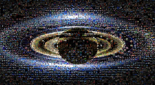 New Saturn Collage Includes about 1600 Images